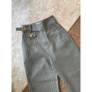 LUBE STRIPE GREEN PANTS