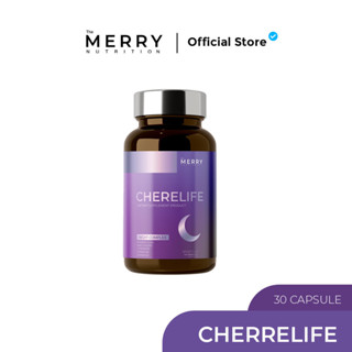 Merry Cherrelife  Night Complex : วิตามินเพื่อการนอนหลับ เพิ่มคุณภาพการนอน (PharmaGABA , Tart Cherry ,L-Theanine , Niaci