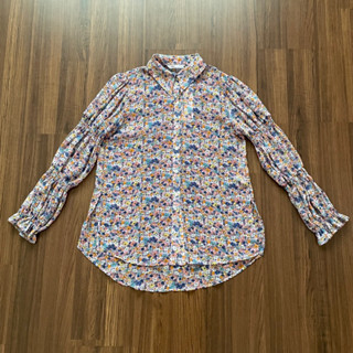 new🕊️zara flower printed shirt size s