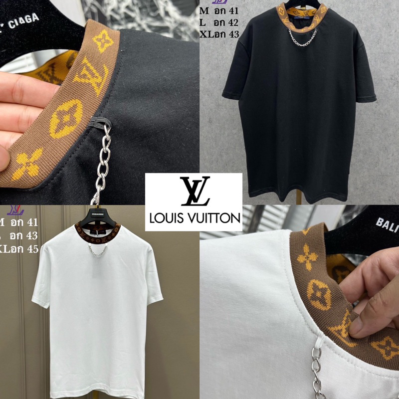 LOUIS VUITTON T-SHIRT UNISEX 🖤🧡 เสื้อยืด LV 🏷️Hiend 1:1 cotton 💯 ร้านค้าจัดส่งไว