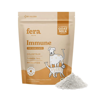 อาหารเสริมสุนัขและแมว Fera Pets Goat Milk สูตร Immune ขนาด 180 g