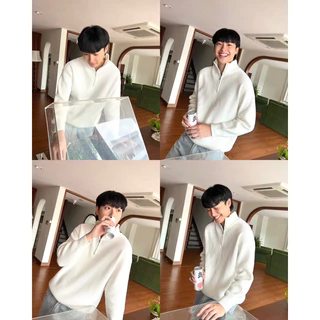 Thesummernade : Frankie sweater สเวตเตอร์ซิปไหมพรม