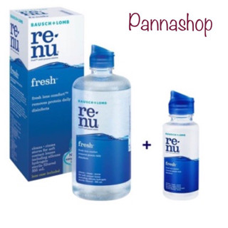 Renu รีนิว น้ำยาล้างและแช่คอนแทคเลนส์ 355 ml / 355 ml แถม 60 ml 👉ขวดใหญ่ 2024-08 ขวดแถม 2025-02🎈