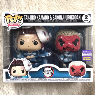 [พร้อมส่ง] Funko Pop 2 pack Tanjiro Kamado &amp; Sakonji Urokodaki - Kimetsu no Yaiba / Demon Slayer