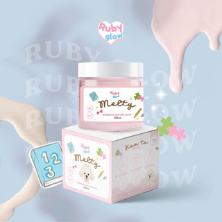 (เมลล์ตี้ สครับ) 🍨 melty strawberry and milk scrub 🎀✨