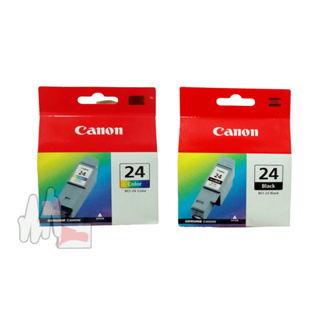 Canon BCI-24 Bk , BCI24 Co อิงค์เจ็ทหมึกสีดำ และตลับหมึกรวมสี