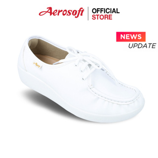 ราคาAerosoft (แอโร่ซอฟ) รองเท้าคัชชูเพื่อสุขภาพ รุ่น NW9092 สีขาว(New)