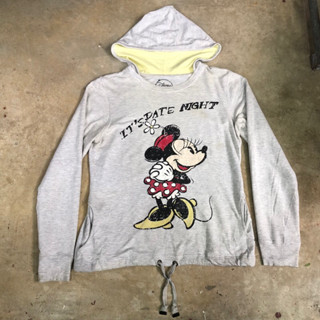 เสื้อกันหนาวฮู้ด Vtg.Hoodie DISNEY MADE IN BANGLADESH Sz.L 80% COTTON 20% POLYESTER