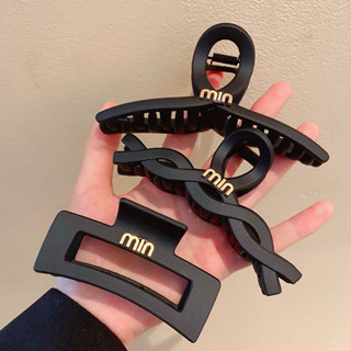 กิ๊บติดผม รูปปลาฉลาม ขนาดใหญ่ สีดํา ระดับไฮเอนด์ สําหรับผู้ห…