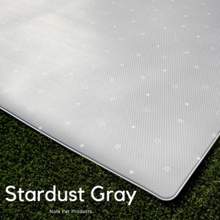 Nola Pet Play Mat แผ่นปูรองกันลื่น แผ่นรองวิ่ง แผ่นยาง PVC สำหรับสัตว์เลี้ยงและเด็ก (รุ่นStardust-gray)