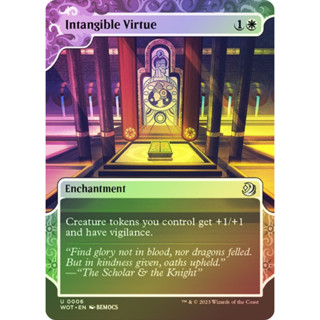 [MTG] Intangible Virtue [WOT] [WHITE] [UNCOM] [FOIL] [ENG] (การ์ดเมจิค / Magic the Gathering)