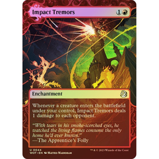 [MTG] Impact Tremors [WOT] [RED] [UNCOM] [FOIL] [ENG] (การ์ดเมจิค / Magic the Gathering)