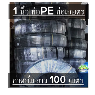 1 นิ้ว ท่อเกษตร PE ท่อPE 32 มิล 4 บาร์ ท่อเกษตร ( 1 นิ้ว) ยาว 100 เมตร ระบบน้ำ สายส่งน้ำ รดน้ำต้นไม้ ทนทานต่อแสงแดด