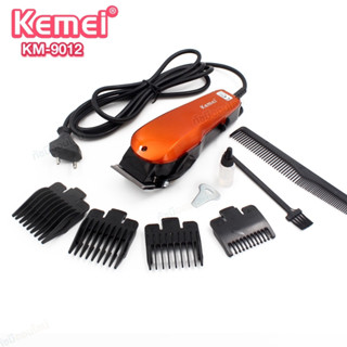 Kemei KM-9012 ปัตตาเลี่ยนตัดผมมีสาย รุ่น KM9012  โกนผม ตัดผม กันจอน หวีรอง4เบอร์