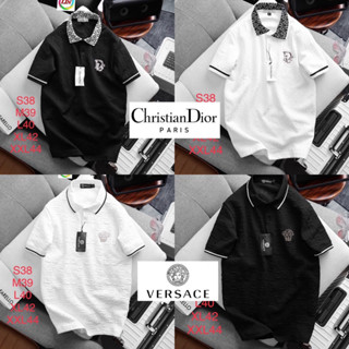 DIOR &amp; VERSACE POLO 👕 เสื้อโปโลคอปก ผ้า Cotton 💯 อย่างดี มีน้ำหนัก พร้อมส่งจากไทย