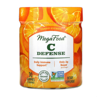 MegaFood, C Defense Tangy Citrus 70 Gummies