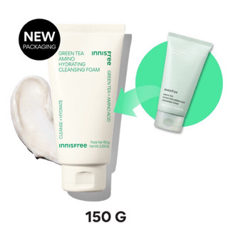 New 2023 สูตรใหม่ innisfree Green tea cleansing foam 150ml