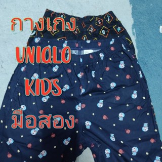 🟥🟨กางเกงสามส่วน📣 UNIQLO  kids.   มือสอง แบบยางยืด ไม่มีเชือก🟥🟨สภาพดี