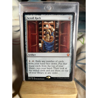 การ์ด MTG Scroll Rack Artifact EDH magic the gathering รุ่น CMR สภาพ Nm