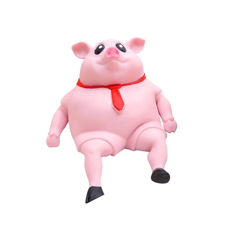 ตรามังกร หมูบีบ ตุ๊กตาหมู บีบ ยืดได้ นุ่มนิ่ม บีบอัด ตุ๊กตาซิลิโคนยางนิ่ม ลดความเครียด