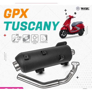 ท่อเดิมผ่าหมกพร้อมคอสแตนเลส GPX TUSCANY