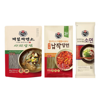 CJ Beksul บะหมี่แห้ง เกาหลี วุ้นเส้นมันเทศ บะหมี่เส้นแก้ว SOMYUN KOREAN DRIED NOODLE SARI DANGMYUN NAPJAK DANGMYUN