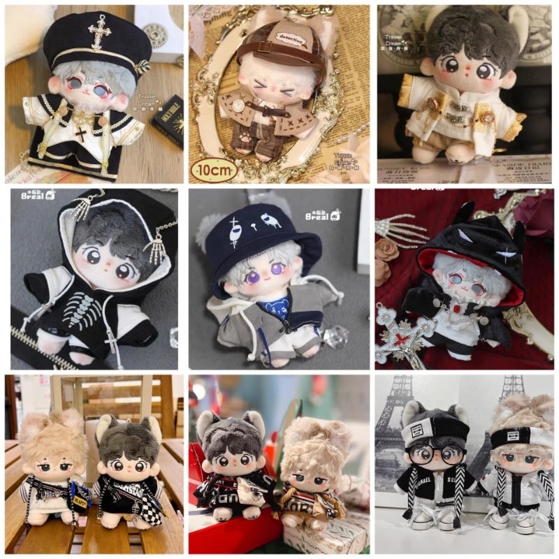 พรีออเดอร์​ชุด 10cm เท่ๆ หล่อๆ ร็อคสตาร์ สตรีท ฮิปฮอป ฮาโลวีน