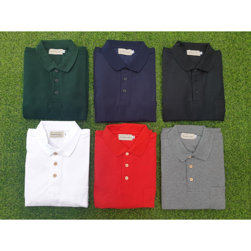 เสื้อโปโล คอปก มีกระเป๋าหน้า Big Size 52-68 นิ้ว ผ้านุ่มคุณภาพดี แขนสั้น ผ้าเนื้อดีมาก ใส่สบาย ไม่ร้อนแน่นอน งานคุณภาพ
