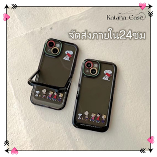 🎐จัดส่งภายใน24ชม🎐เคส for iPhone 11 14 Pro Max Case for iPhone 12 13 ป้องกันการตก การป้องกัน พร้อมขาตั้ง โปร่งแสง น่าสนใจ