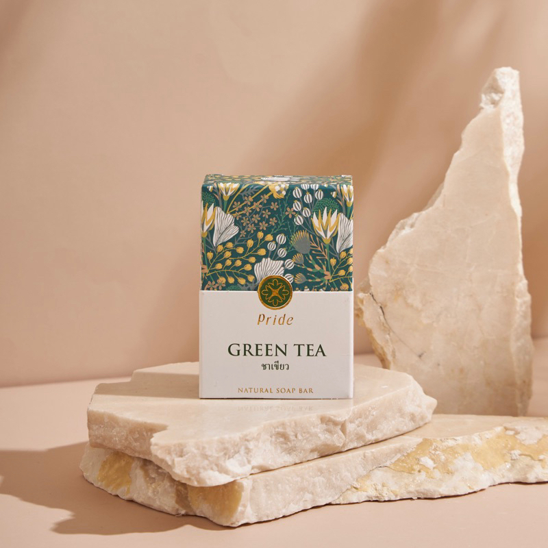 GREEN TEA SOAP - Pride Natural Soap สบู่ก้อนบำรุงผิวจากธรรมชาติ