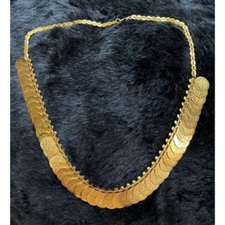 laxmi mata coins chain necklace สร้อยคอ ห่วงโซ่เหรียญทองลักษมีมาตา