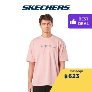 Skechers สเก็ตเชอร์ส เสื้อยืดแขนสั้นผู้ชาย Men Short Sleeve Tee - SL22Q4M290-PAMV