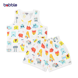 BABBLE ชุดเสื้อกล้ามเด็ก ชุดเซตเด็ก ชุดเด็ก (5 ลายให้เลือก) อายุ 3 เดือน ถึง 2 ปี (TV007) (BTV)