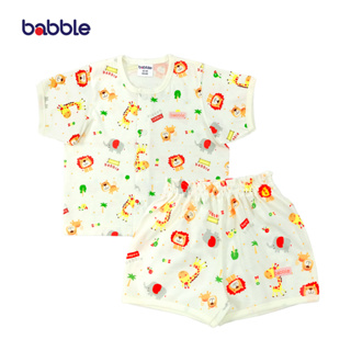 BABBLE ชุดเด็ก ชุดเซตเด็ก แขนสั้นขาสั้น (4 ลายให้เลือก) อายุ 3 เดือน ถึง 2 ปี (SS005) (BSS)