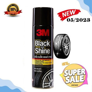 3M Black &amp; Shine สเปร์ยโฟมทำความสะอาด และ เคลือบเงายางรถยนต์