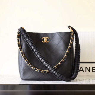 [ทักแชทก่อนสั่งซื้อ] Chanel Hobo 23 คอลใหม่!! หนังลูกวัว สวยหรู อุปกรณ์ครบ fullset