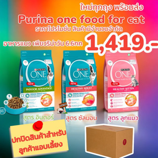 Purina One เพียวริน่า วัน 6.6กก. ** ปกปิดสินค้าสำหรับลูกค้าแอบเลี้ยงคอนโด ** purina one 6.6kg