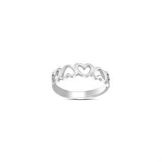 Silver thai Jewelry แหวนเงิน92.5% แหวนเงินสเตอร์ลิงหัวใจหลายดวง /sterling silver ring with many hearts PLSRG85