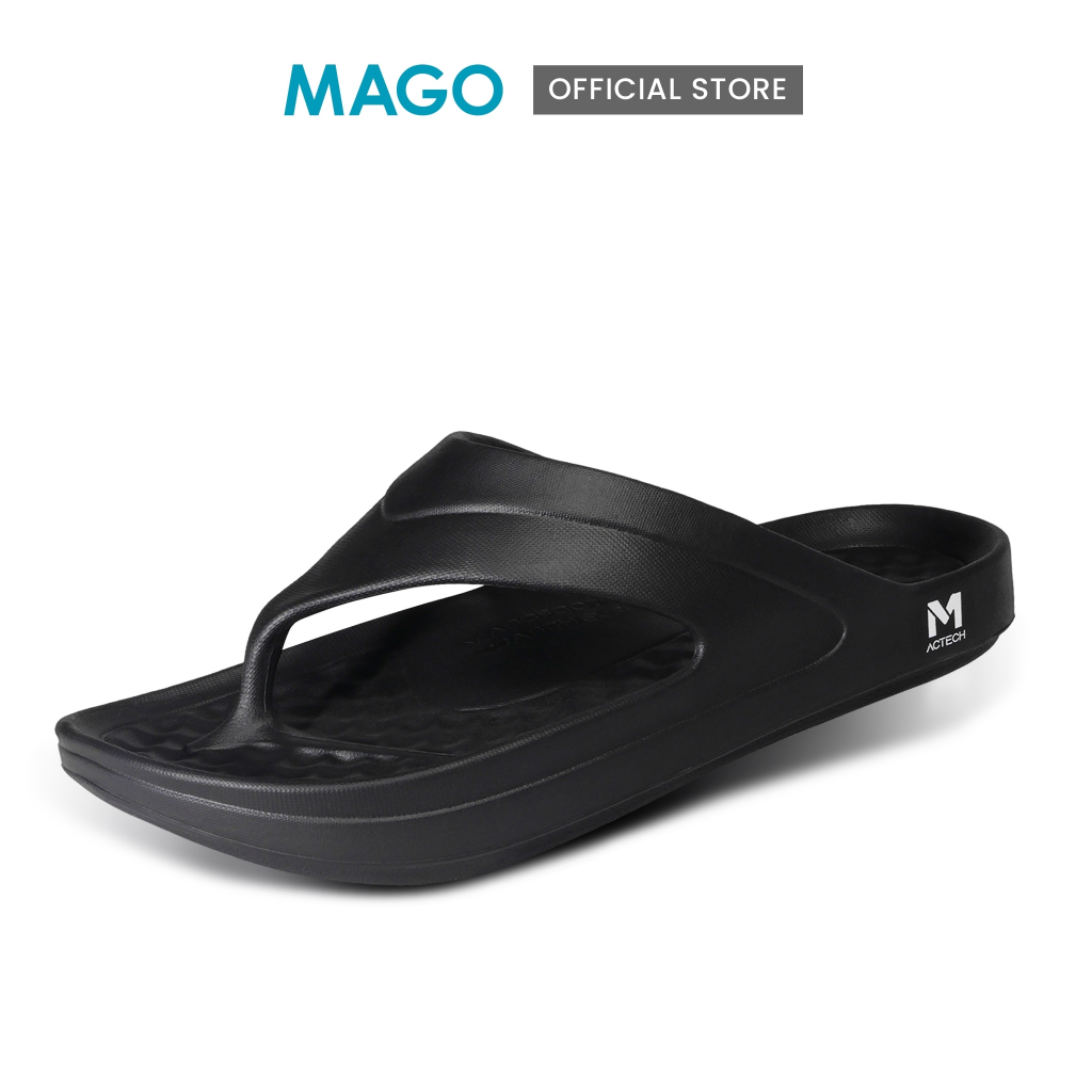 MAGO FOOTWEAR " WAVE FLIP " ( ดำ ) รองเท้าสุขภาพ