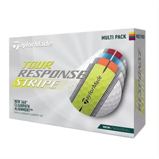 พร้อมส่ง⛳️ลูกกอล์ฟ TAYLORMADE TOUR RESPONSE STRIPE [New 2023]  มือ 1 เป็นลูกใหม่แกะกล่องยังไม่ผ่านการใช้งาน