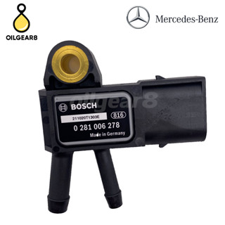 BENZ เซ็นเซอร์แรงดันไอเสีย (DPF Sensor) เครื่อง M651 M646 M642 ดีเซล ยี่ห้อ BOSCH 0 281 006 278