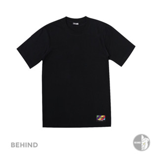 BEHIND เสื้อยืดสีพื้น เสื้อเปล่า แขนสั้น แนวสตรีท Oversize เสื้อยืดชาย หญิง