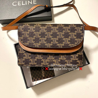 พร้อมส่ง Celine wallet on strap เกรดTop-Mirror🤎