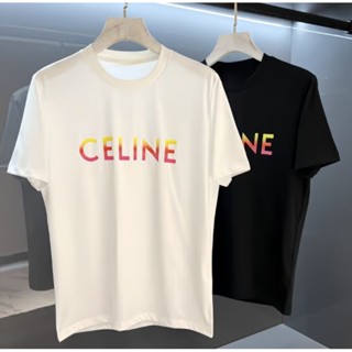 เสื้อสกรีน C-E-L-I-N-E  เซลีน [S-5XL] อก 32-50 นิ้ว