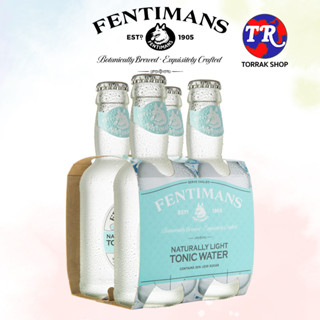 (Pack 4) Fentimans Naturally Light Tonic Water เฟนติแมนส์ เนเชอรัลลี่ ไลท์ โทนิค วอเตอร์ 200 ml