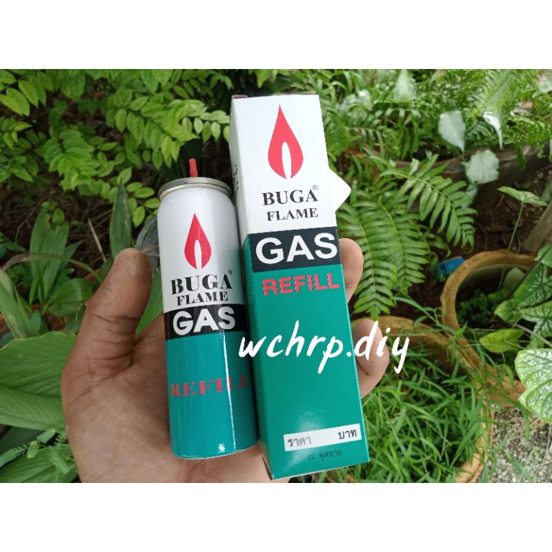 BUGA Flame refill GAS บูก้าเฟรม รีฟิลล์แก๊ส แก็สเติมไฟแช็ก