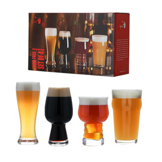 มาใหม่!!! ชุดของขวัญ แก้วเบียร์ คราฟต์เบียร์ เซ็ต 4ชิ้น Premium Craft Beer Glasses เกรดพรีเมียม Tumbler