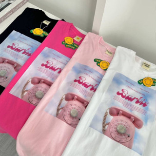 พร้อมส่ง🧸เสื้อยืดโอเวอร์ไซส์ TAS Barbie talephone