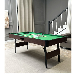 โต๊ะพูล เล่นได้3แบบ โต๊ะสนุกเกอร์พับได้ พร้อมอุปกรณ์พร้อมเล่น Billiard Pool ขนาด (6ฟุต)