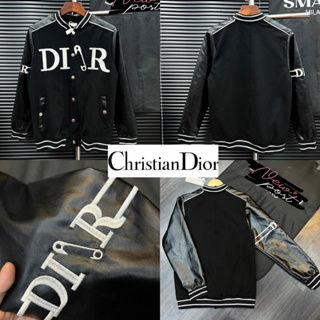 DIOR LEATHER JACKET  UNISEX 🔖 เสื้อแจ็คเก็ตงาน Cotton ผสมงานหนัง Hiend 1:1 ส่งจากไทย🇹🇭 ร้านค้าจัดส่งไว